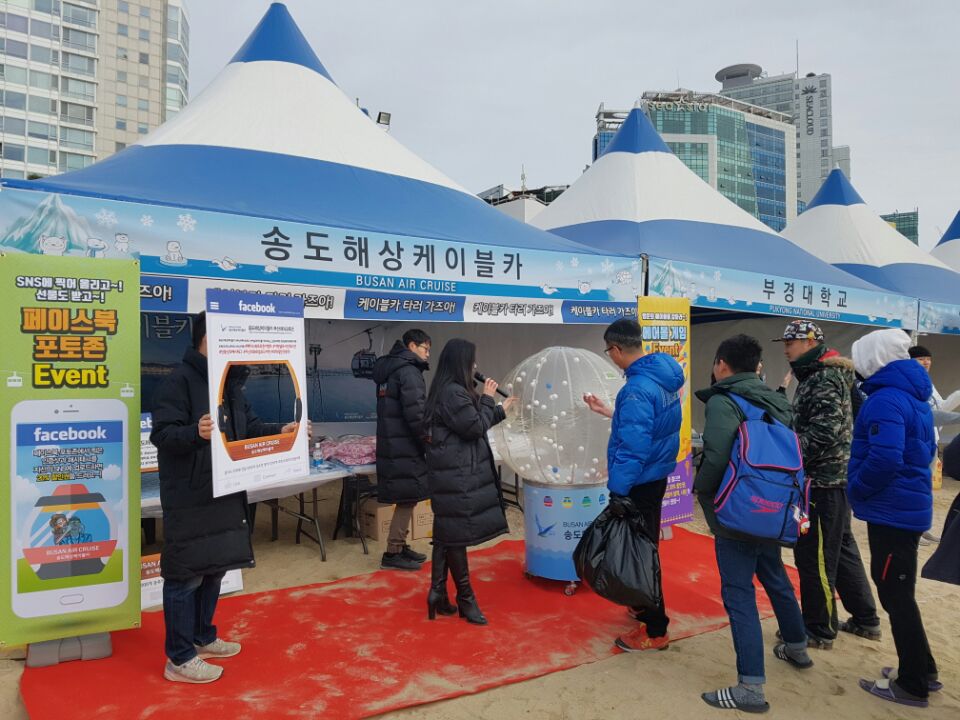 2018 해운대 북극곰 수영축제 참여